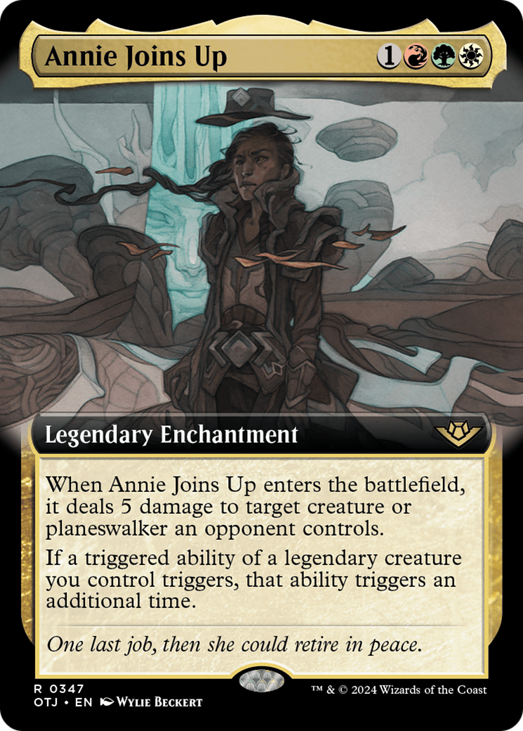 Annie Joins Up (Extended Art) (OTJ-347)  Foil - Outlaws of Thunder Junction: (Extended Art)
