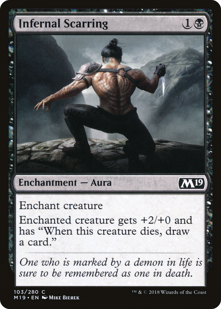 Infernal Scarring (M19-103)  Foil - Core Set 2019