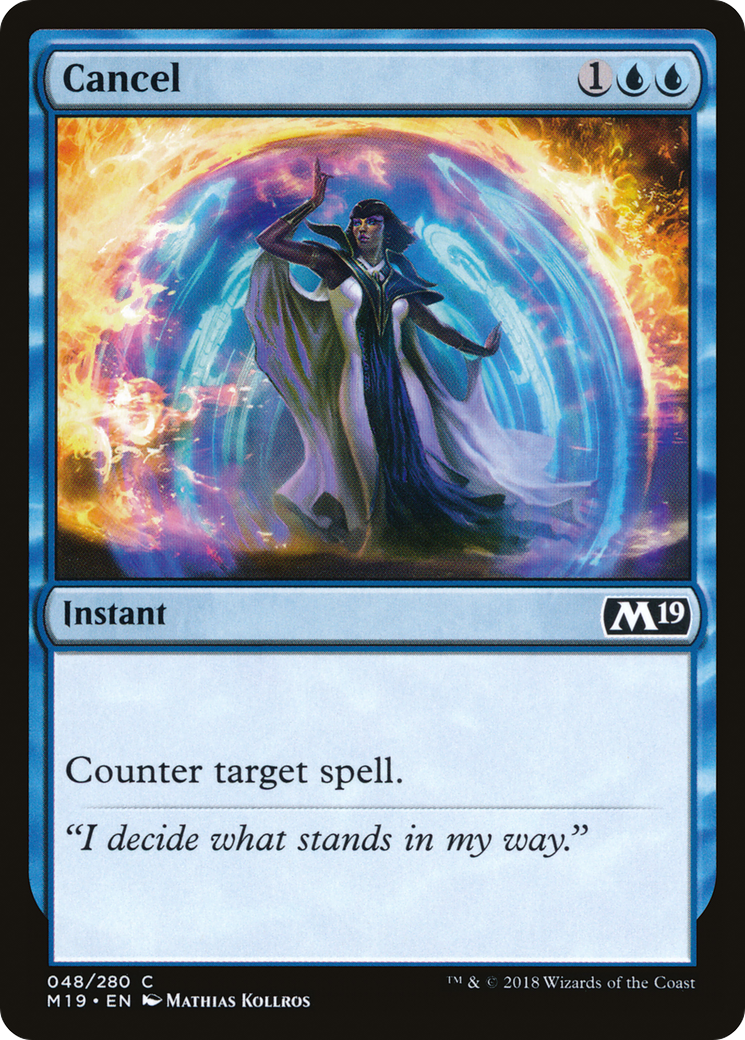 Cancel (M19-048)  - Core Set 2019