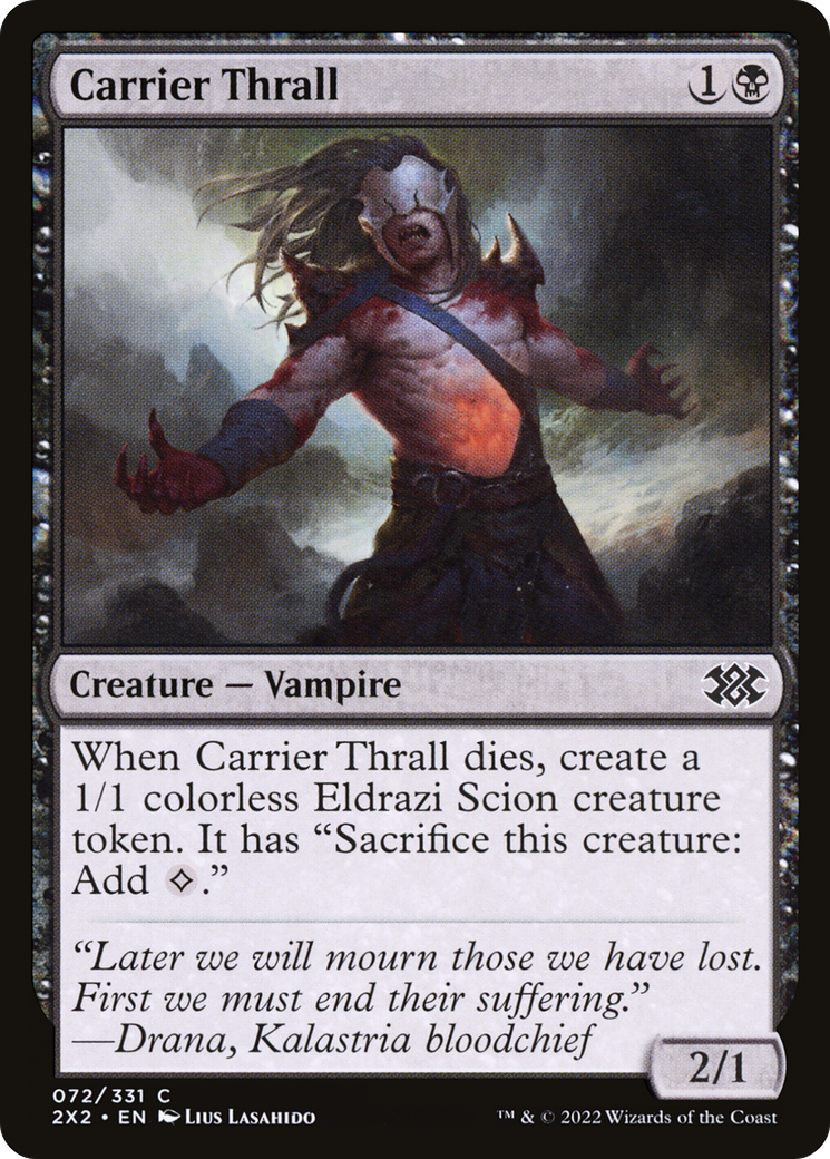 Carrier Thrall (2X2-072)  Foil - Double Masters 2022
