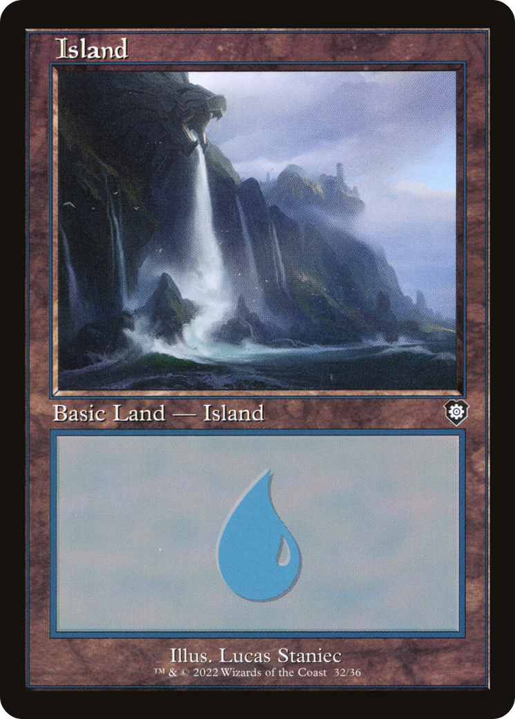 Island (32) (Retro Frame) (BRC-032)  - The Brothers' War Commander