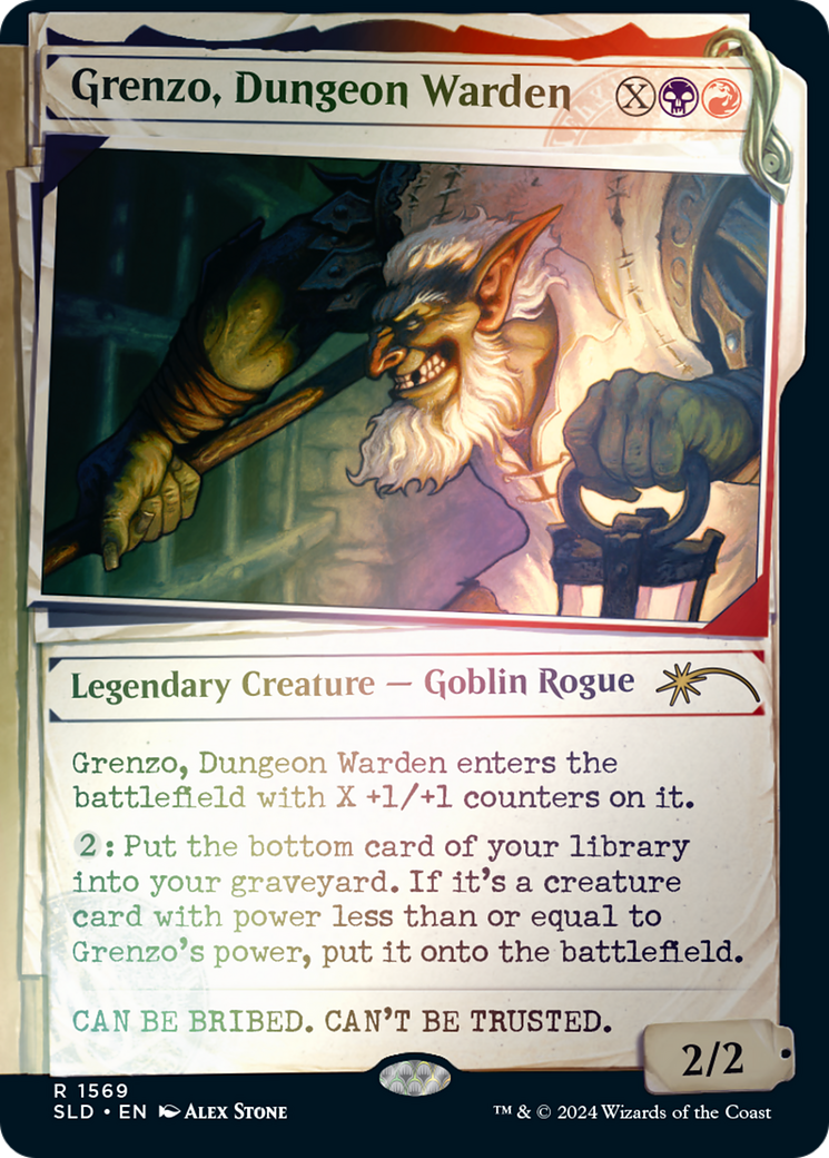 Grenzo, Dungeon Warden (Rainbow Foil) (SLD-1569)  Foil - Secret Lair Drop: (Showcase)