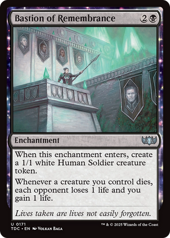 Bastion of Remembrance (TDC-171)  - Commander: Tarkir: Dragonstorm: (enchantment)