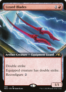 Lizard Blades (Extended Art) (NEO-468)  Foil - Kamigawa: Neon Dynasty: (Extended Art)