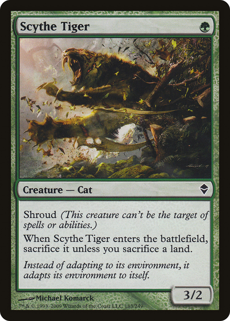 Scythe Tiger (ZEN-183)  Foil - Zendikar
