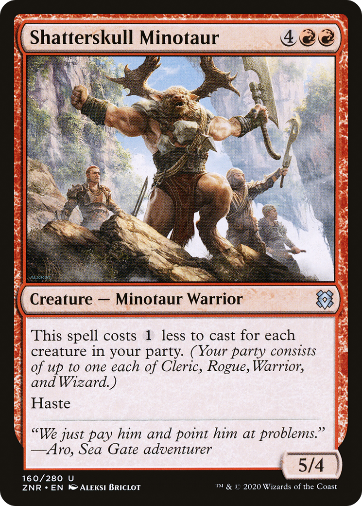 Shatterskull Minotaur (ZNR-160)  Foil - Zendikar Rising