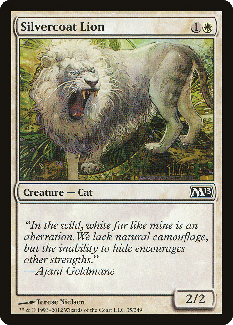 Silvercoat Lion (M13-035)  - Magic 2013