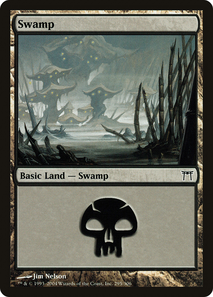 Swamp (295) (CHK-295) - Champions of Kamigawa Foil