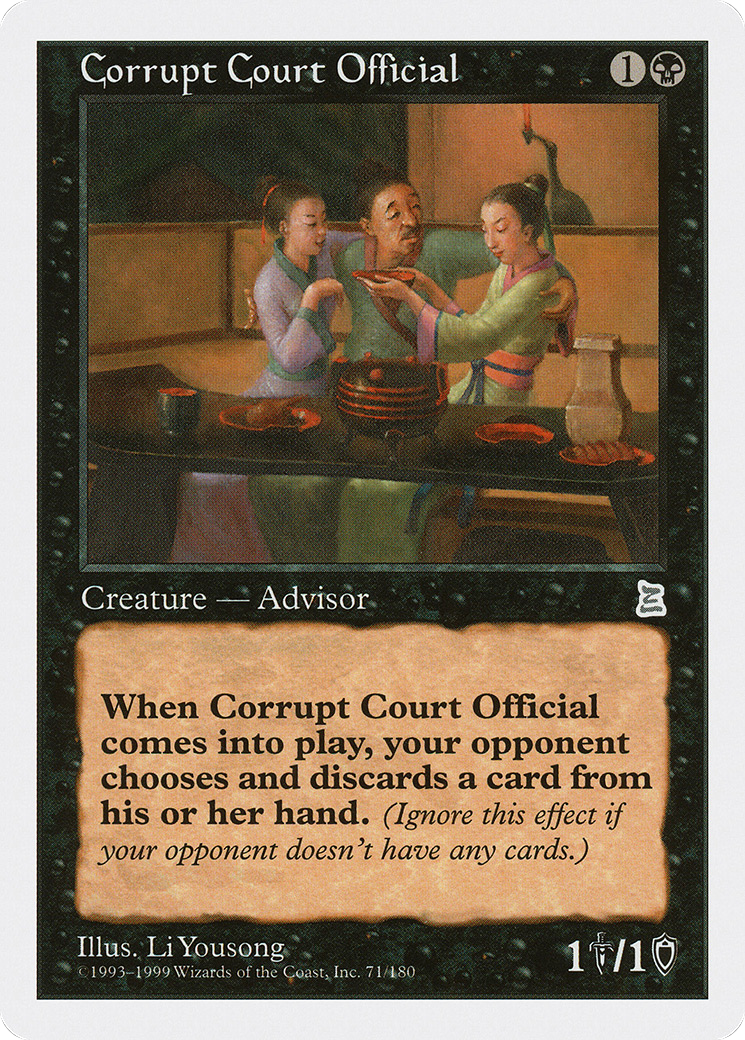 Corrupt Court Official (PTK-071)  - Portal Three Kingdoms