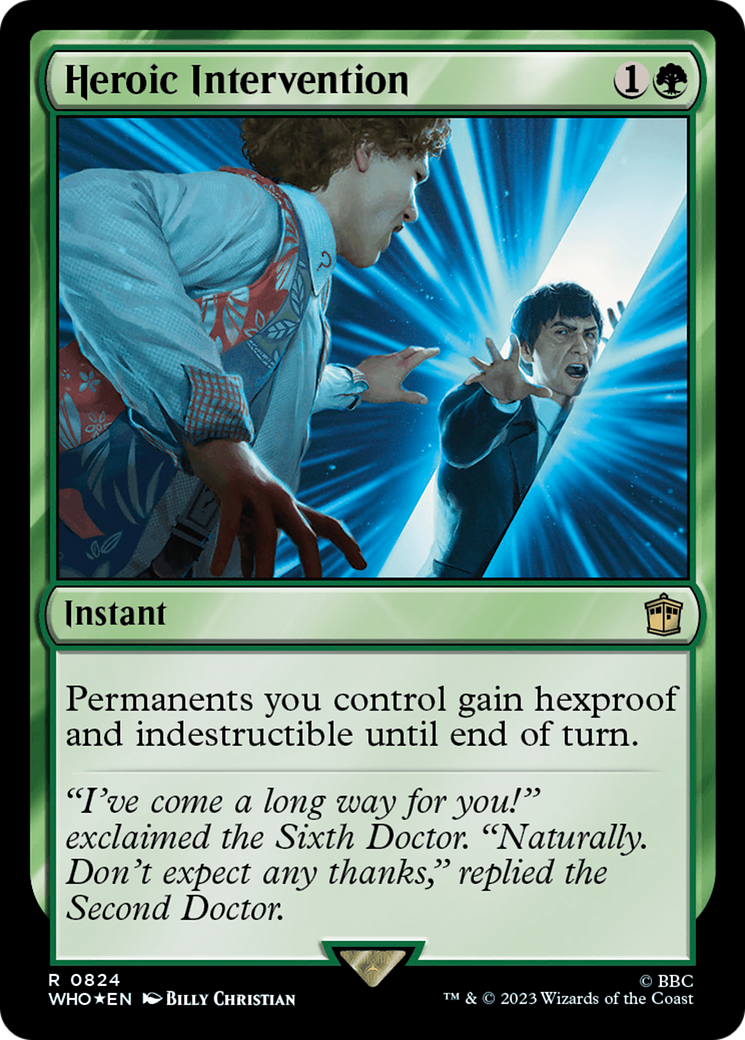 Heroic Intervention (Surge Foil) (WHO-824)  Foil - Doctor Who