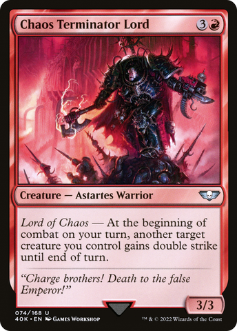 Chaos Terminator Lord (40K-074)  - Warhammer 40,000 Commander