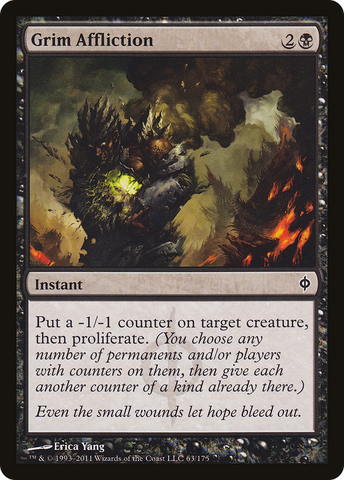 Grim Affliction (NPH-063)  Foil - New Phyrexia