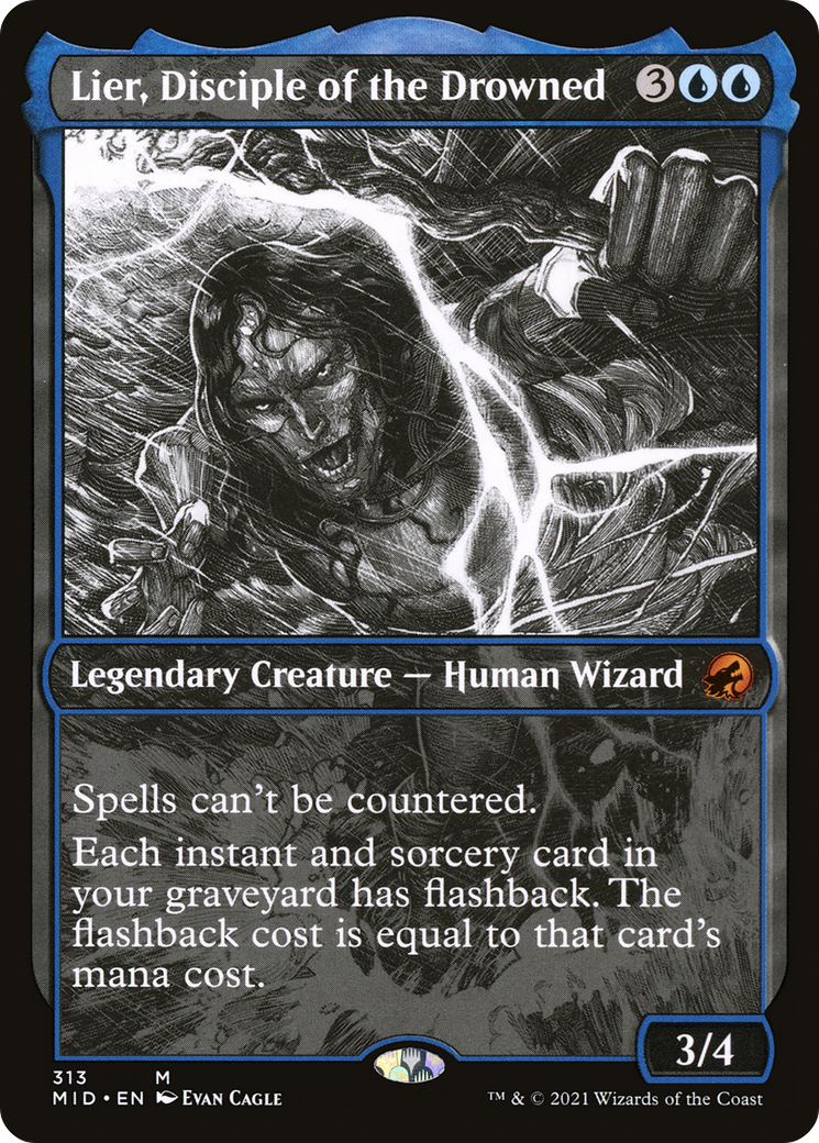 Lier, Disciple of the Drowned (Showcase) (MID-313)  - Innistrad: Midnight Hunt: (Showcase)