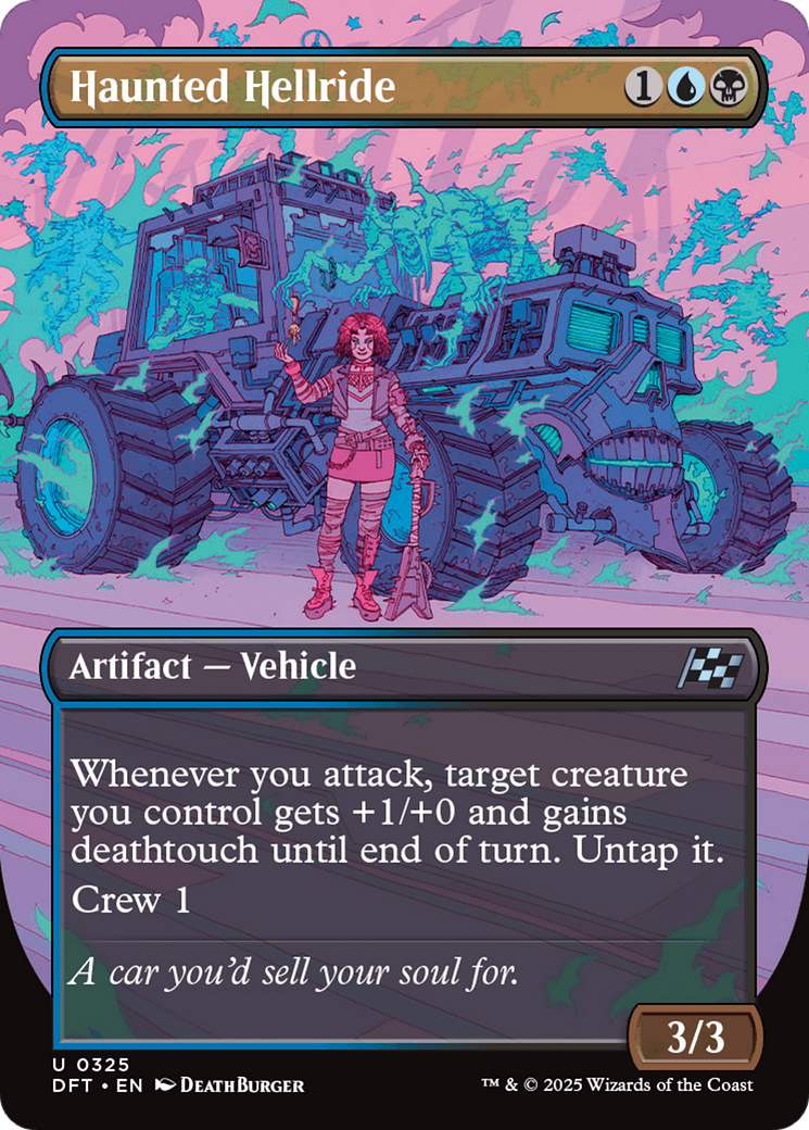 Haunted Hellride (Borderless) (DFT-325)  Foil - Aetherdrift