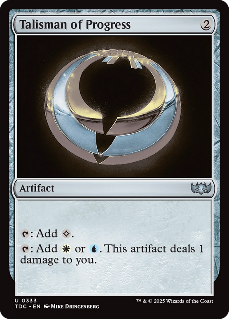 Talisman of Progress (TDC-333) - Commander: Tarkir: Dragonstorm
