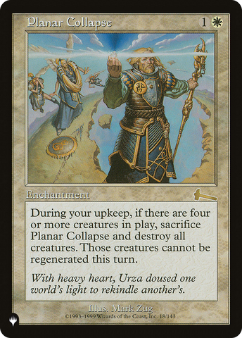 Planar Collapse (LIST-ULG-18)  - The List