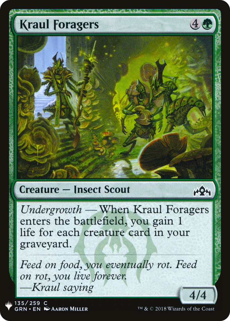 Kraul Foragers (LIST-GRN-135)  - The List