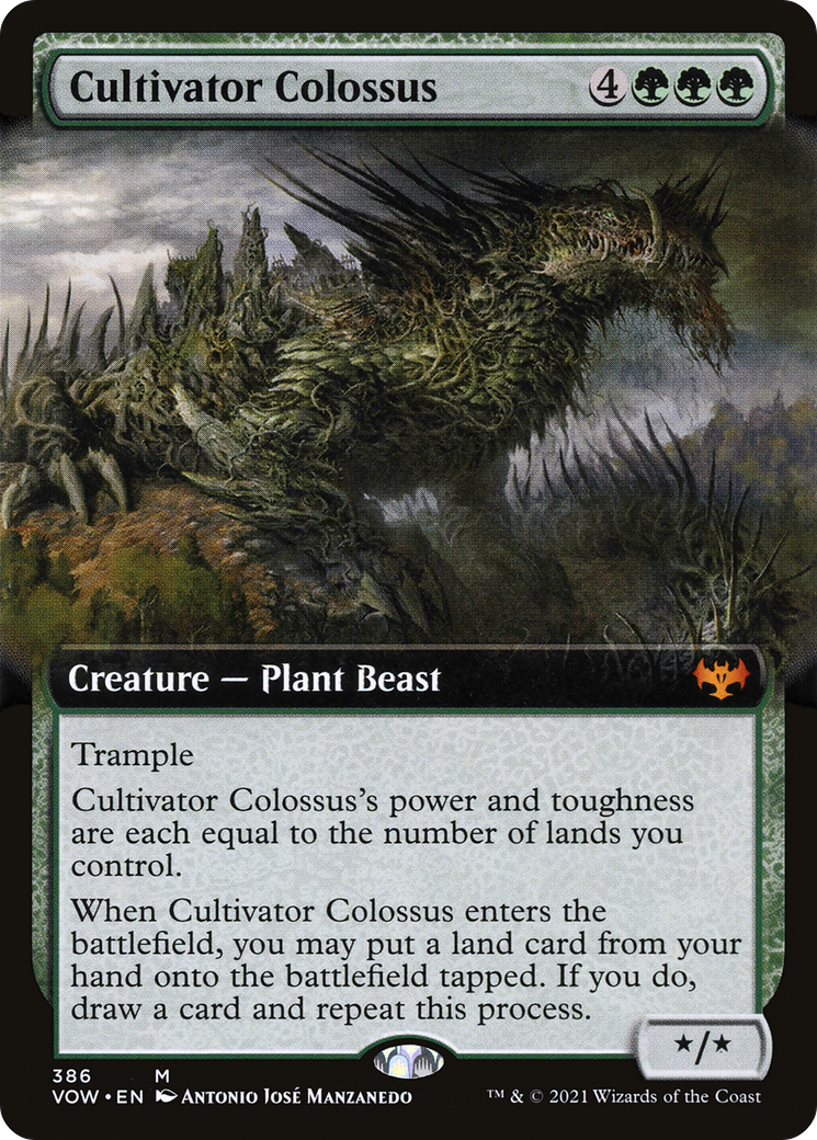 Cultivator Colossus (Extended Art) (VOW-386)  Foil - Innistrad: Crimson Vow: (Extended Art)