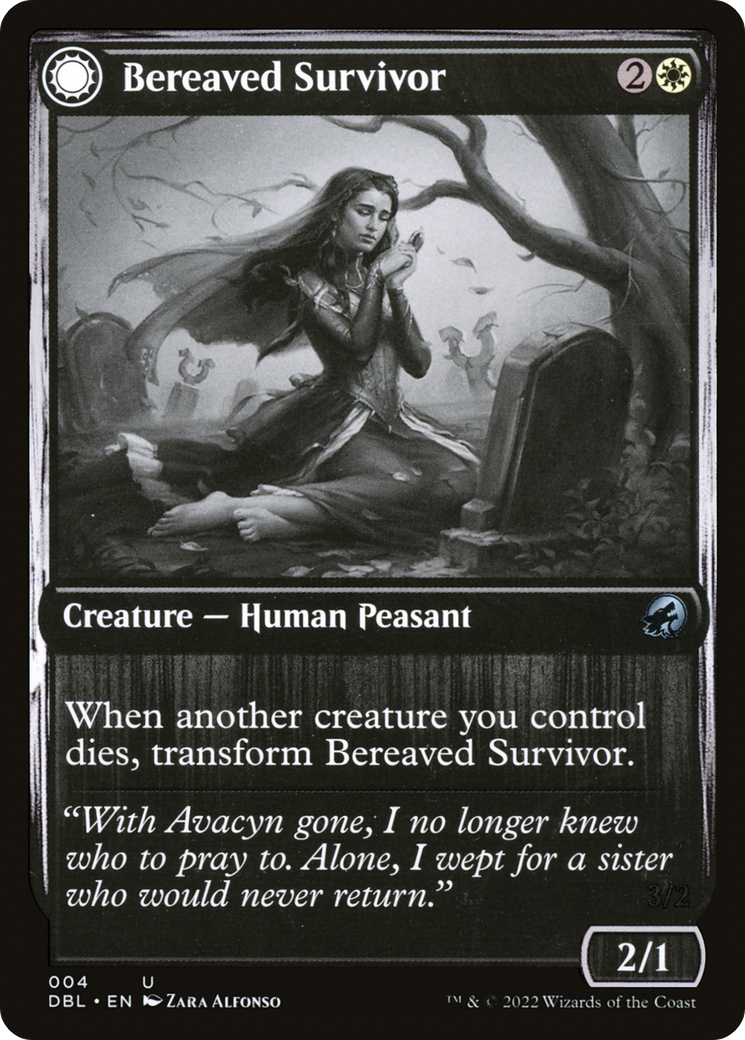 Bereaved Survivor (DBL-004) - Innistrad: Double Feature: (Double Faced Transform) Foil