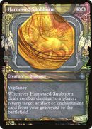 Harnessed Snubhorn (Halo Foil) (MAT-188) - March of the Machine: The Aftermath: (Showcase) Foil