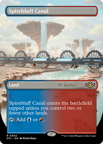 Spirebluff Canal (Borderless) (OTJ-304)  - Outlaws of Thunder Junction