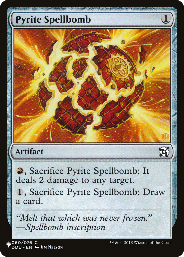Pyrite Spellbomb (LIST-DDU-60)  - The List
