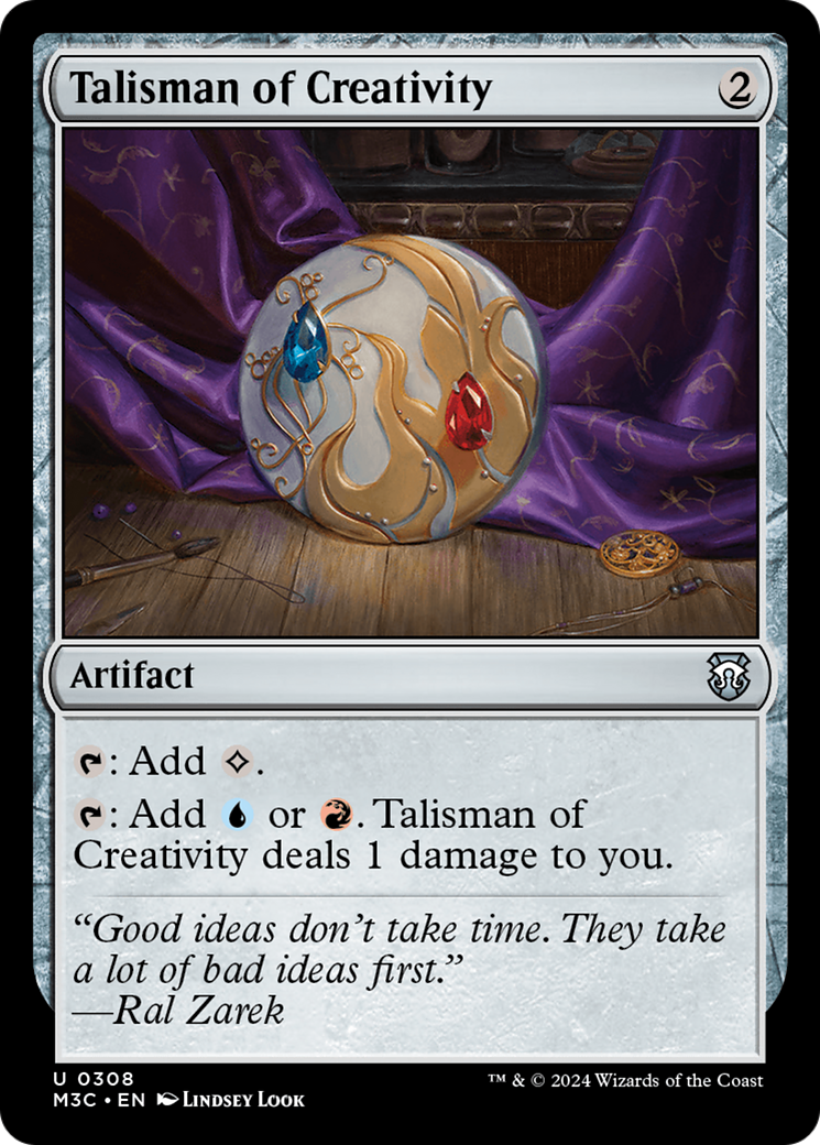 Talisman of Creativity (M3C-308)  - Modern Horizons 3 Commander