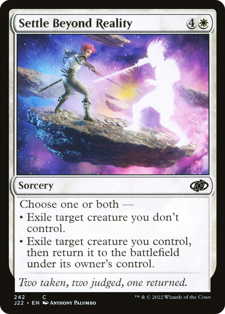 Settle Beyond Reality (J22-242)  - Jumpstart 2022