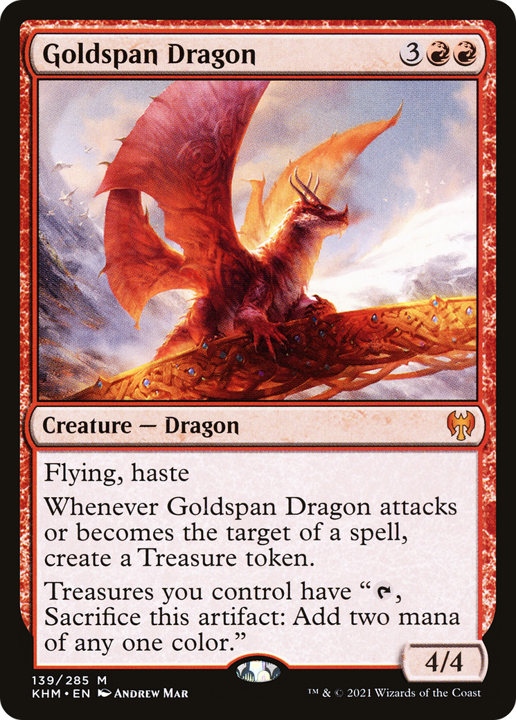 Goldspan Dragon (KHM-139)  Foil - Kaldheim