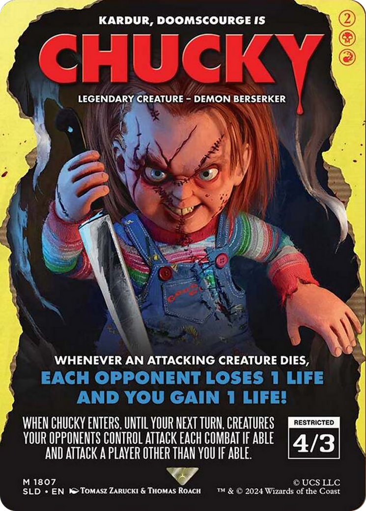 Sorry, Jack . . . Chucky's Back - Phyrexian Reclamation (SLD-1808)  Foil - Secret Lair Drop / Sorry, Jack . . . Chucky's Back (Borderless)
