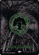 Forest (Phyrexian) - Full Art (Oil Slick Raised Foil) (ONE-369)  Foil - Phyrexia: All Will Be One (Borderless)