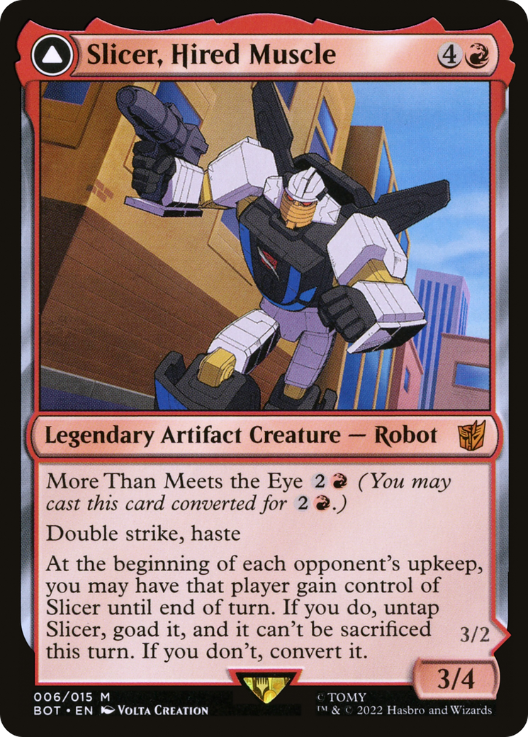 Slicer, Hired Muscle (BOT-006)  Foil - Transformers: (convertdfc)