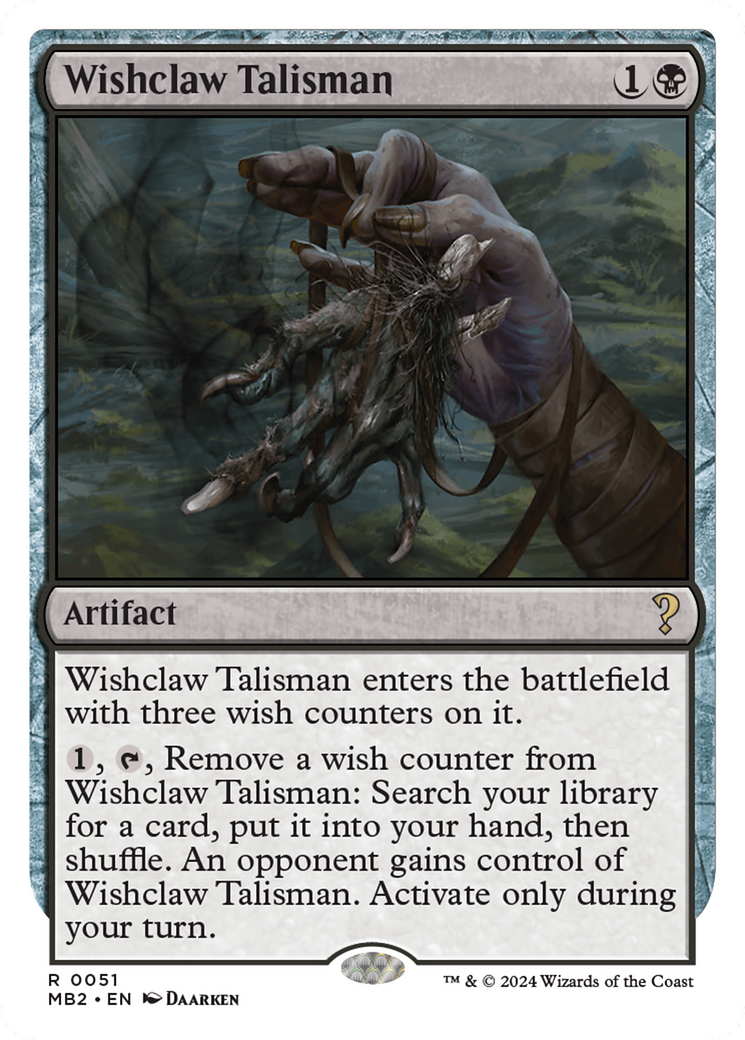Wishclaw Talisman (White Border) (MB2-051)  - Mystery Booster 2
