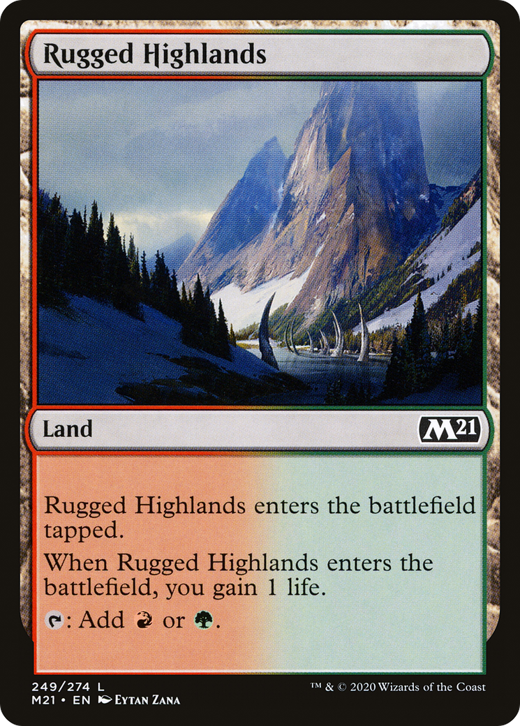 Rugged Highlands (M21-249)  Foil - Core Set 2021