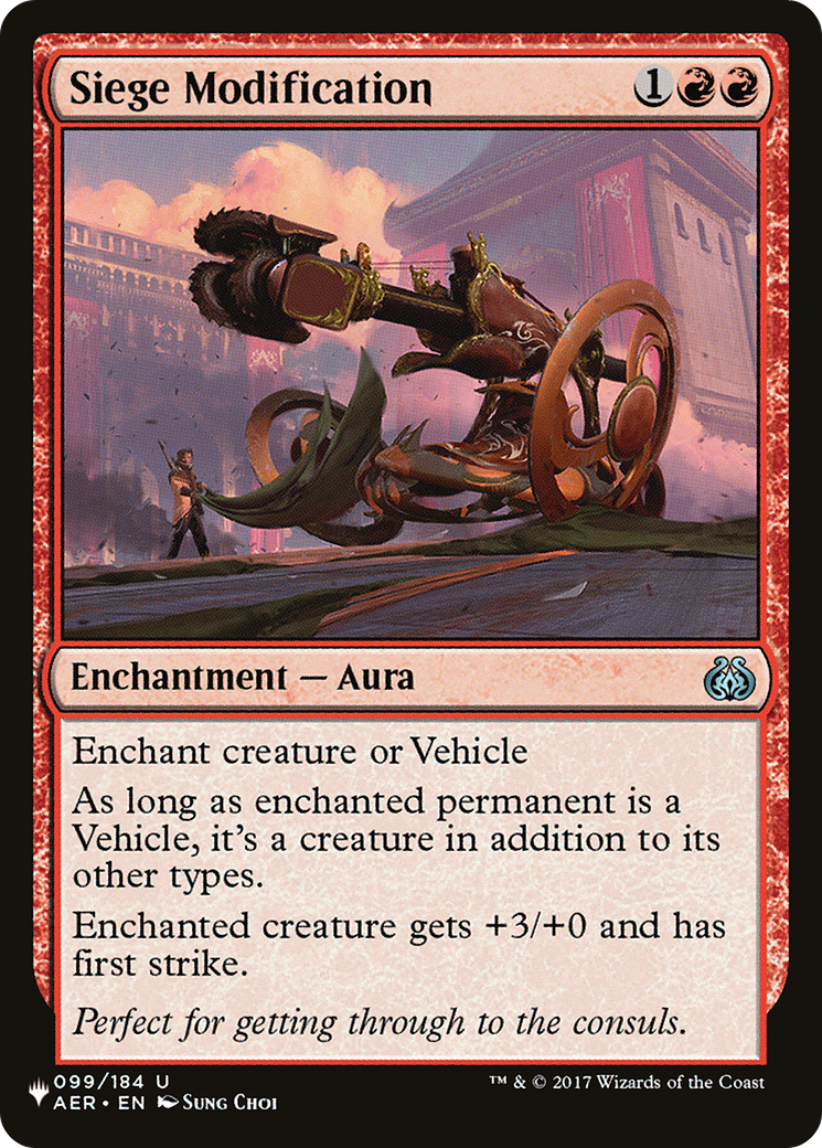 Siege Modification (LIST-099/184)  - The List