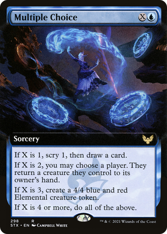 Multiple Choice (Extended Art) (STX-298)  - Strixhaven: School of Mages: (Extended Art)