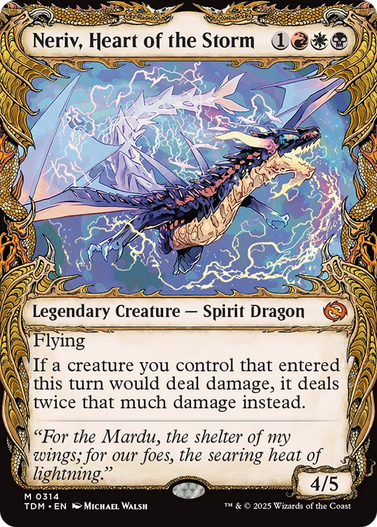 Neriv, Heart of the Storm (Showcase) (TDM-314)  - Tarkir: Dragonstorm: (Showcase)