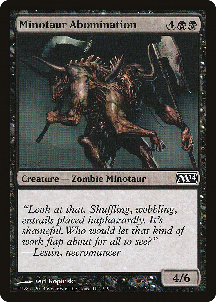 Minotaur Abomination (M14-107)  - Magic 2014