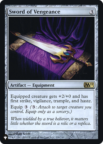 Sword of Vengeance (PLST-M11-216) - The List Foil