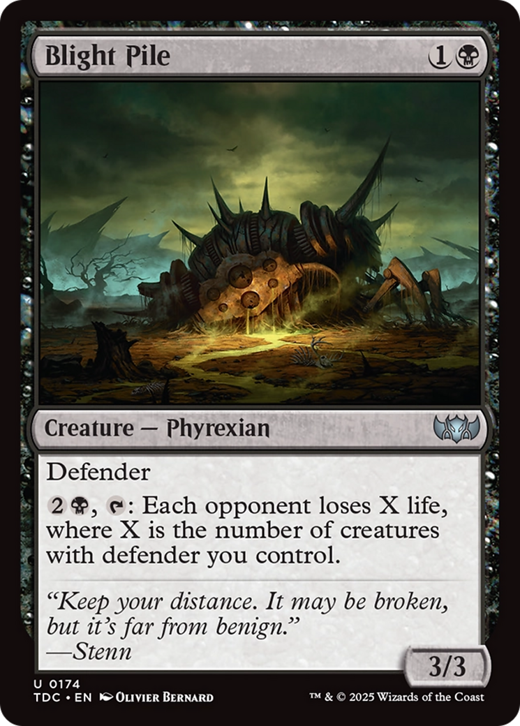 Blight Pile (TDC-174)  - Commander: Tarkir: Dragonstorm