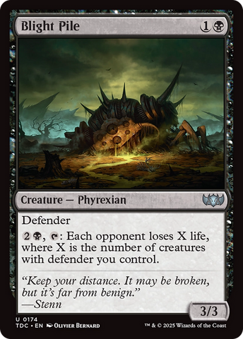 Blight Pile (TDC-174)  - Commander: Tarkir: Dragonstorm