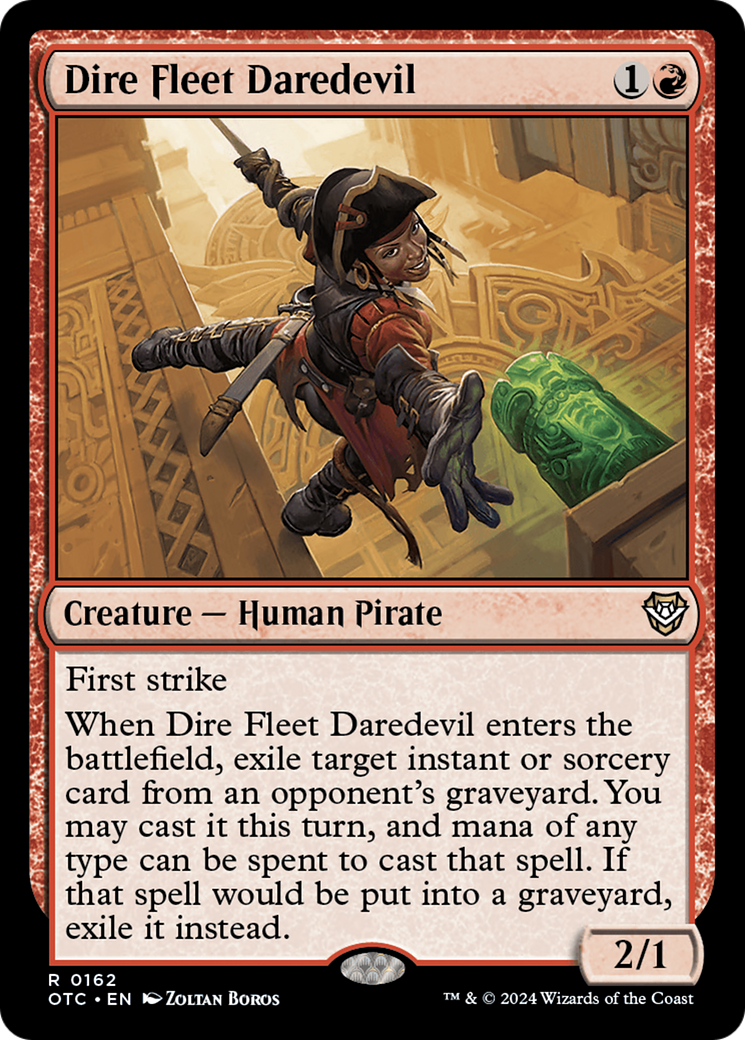 Dire Fleet Daredevil (OTC-162)  - Outlaws of Thunder Junction Commander