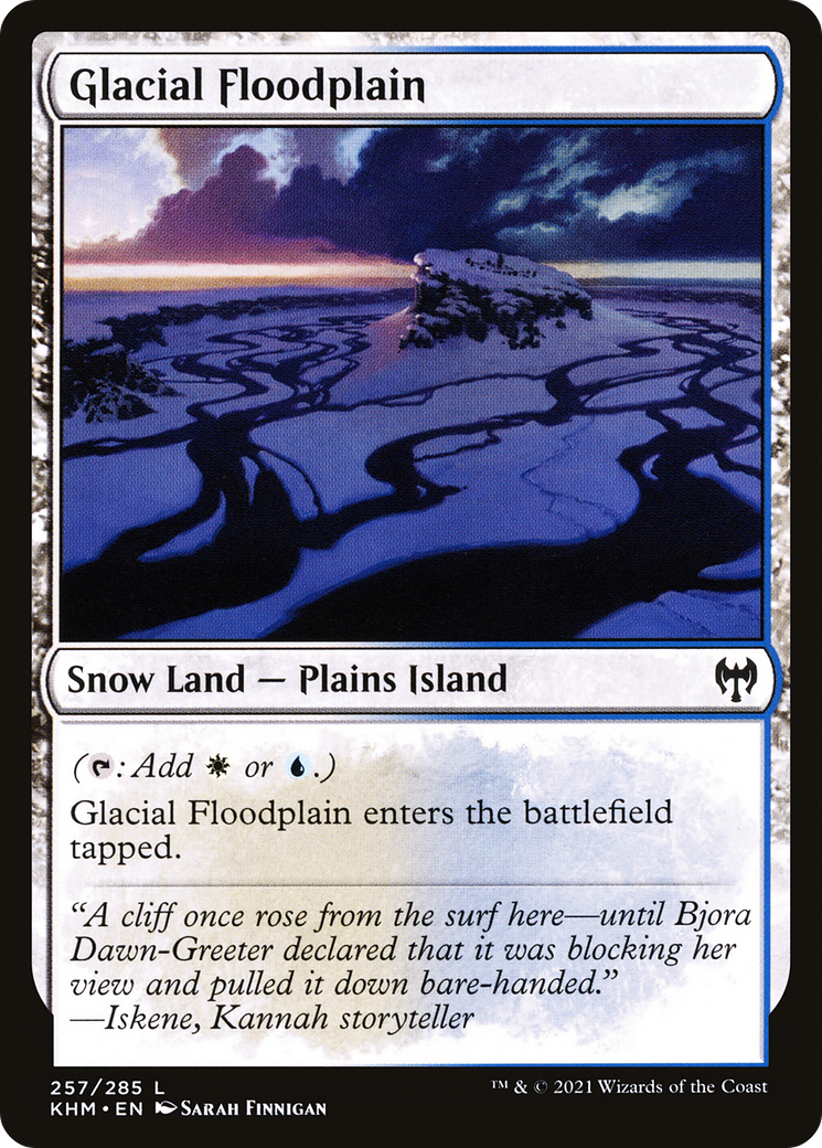 Glacial Floodplain (KHM-257)  Foil - Kaldheim: (snow)