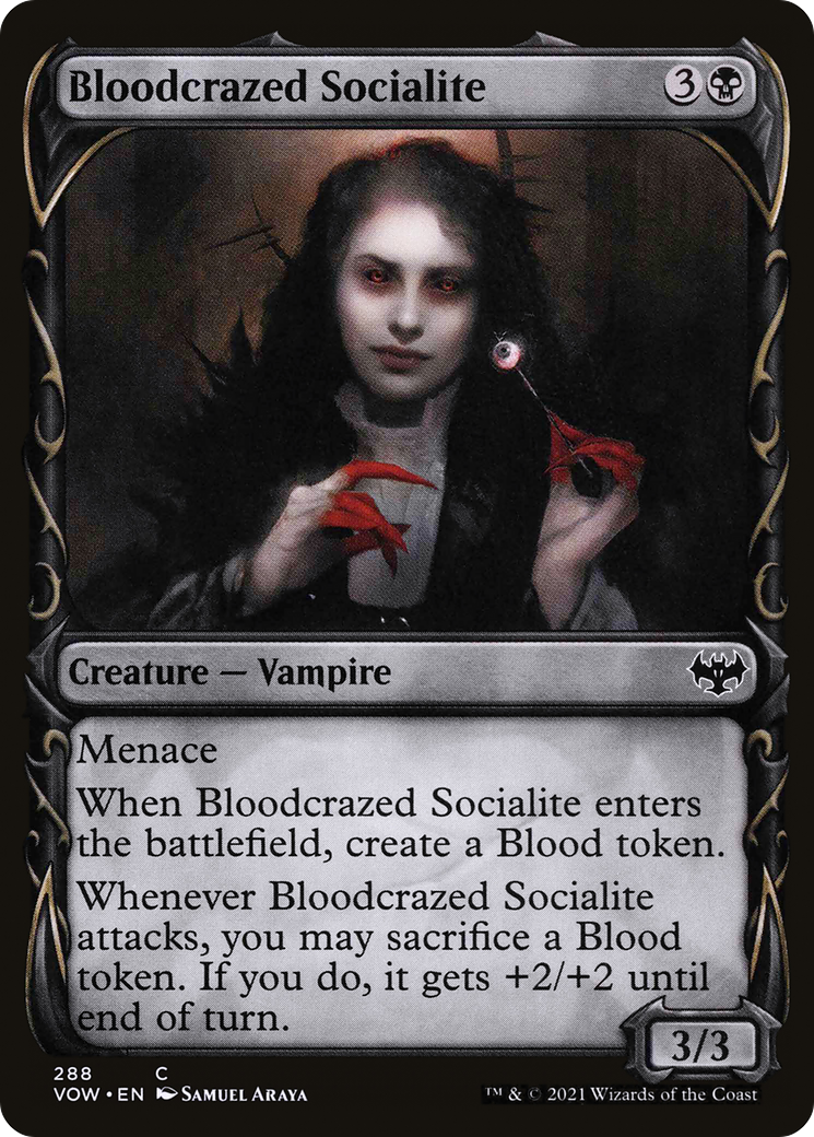 Bloodcrazed Socialite (Showcase) (VOW-288)  - Innistrad: Crimson Vow: (Showcase)