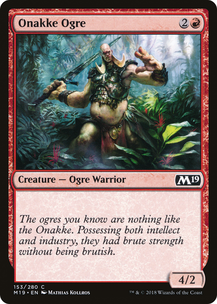 Onakke Ogre (M19-153)  Foil - Core Set 2019