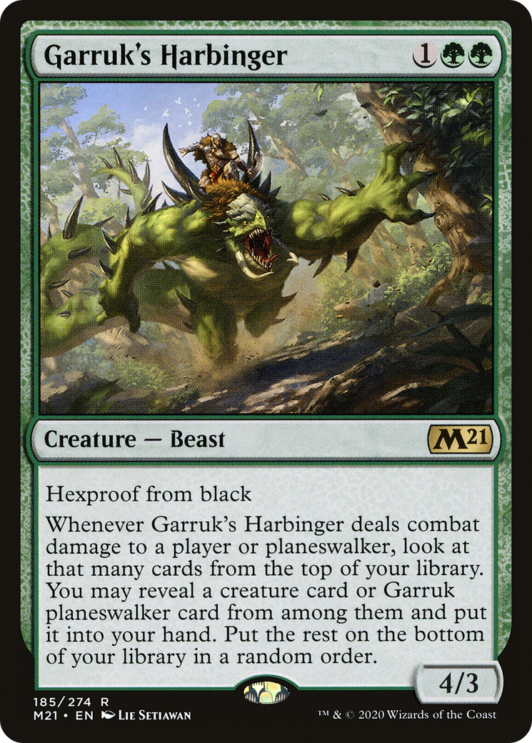 Garruk's Harbinger (M21-185)  Foil - Core Set 2021