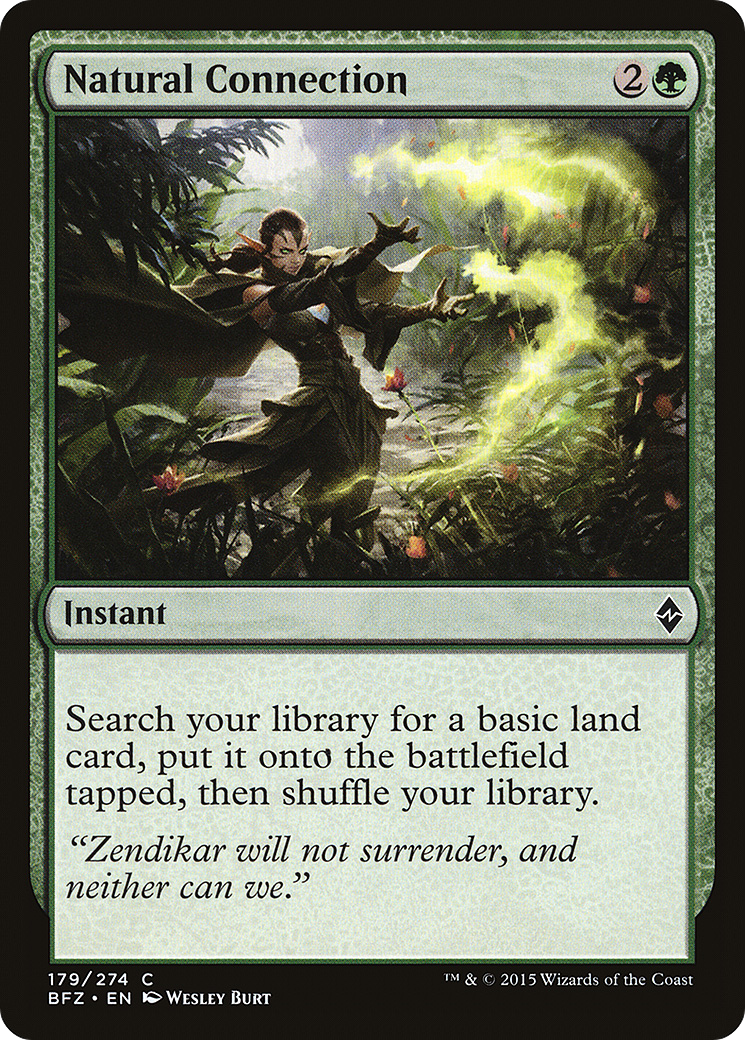 Natural Connection (BFZ-179)  Foil - Battle for Zendikar
