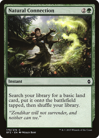 Natural Connection (BFZ-179)  Foil - Battle for Zendikar