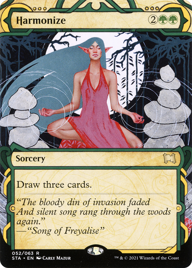 Harmonize (STA-052)  Foil - Strixhaven Mystical Archive: (Showcase) (Borderless)