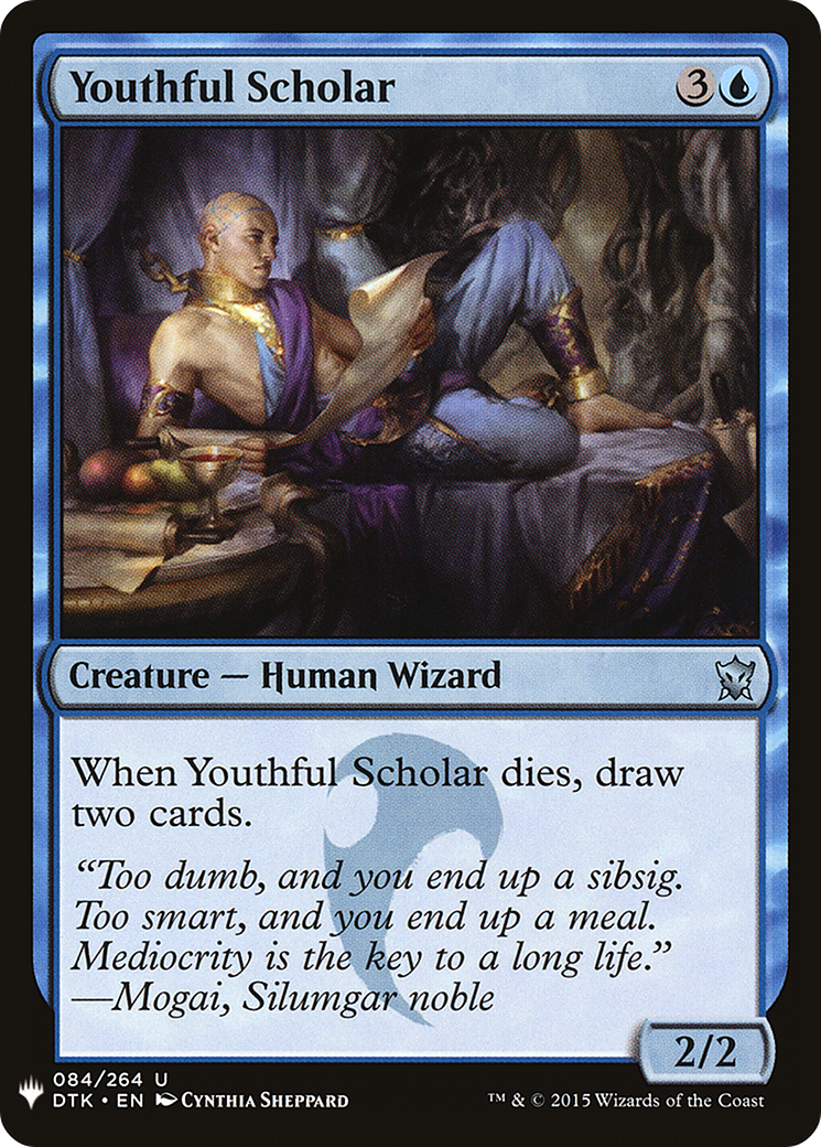 Youthful Scholar (LIST-DTK-84)  - The List
